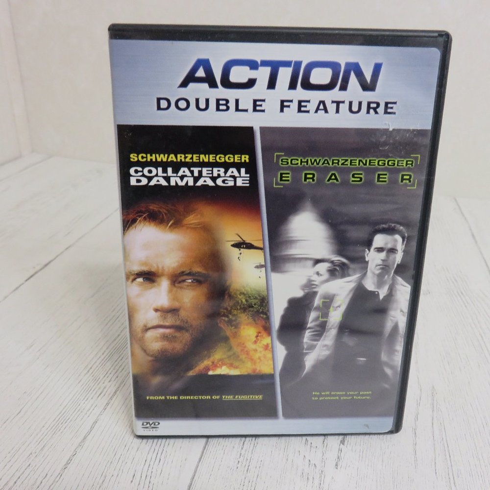 Action Double Feature:  Collateral Damage & Eraser with Arnold Schwarzenegger
